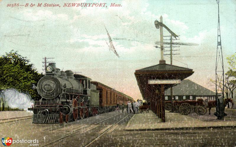 Pictures of Newburyport, Massachusetts: B & M Station