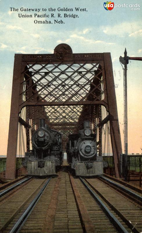 Pictures of Omaha, Nebraska: The Gateway to the Golden West, Union Pacific R. R. Bridge