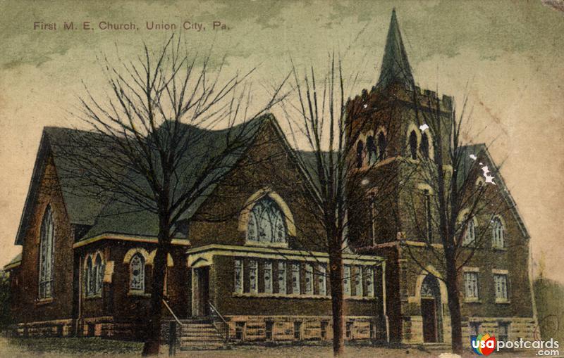 Pictures of Union City, Pennsylvania: First M. E. Church