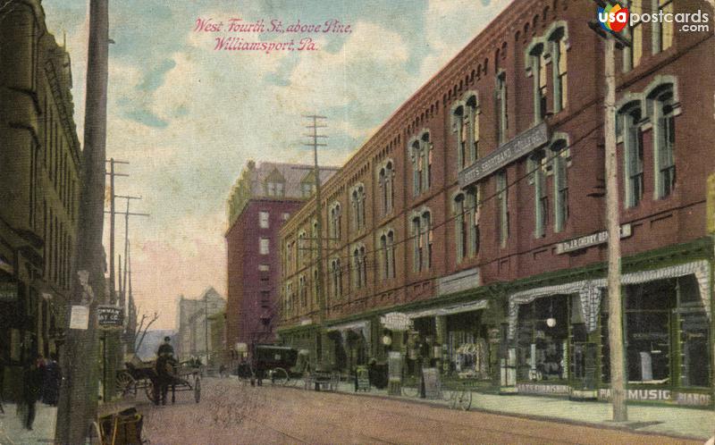 Pictures of Williamsport, Pennsylvania: West Fourth St., above Pine