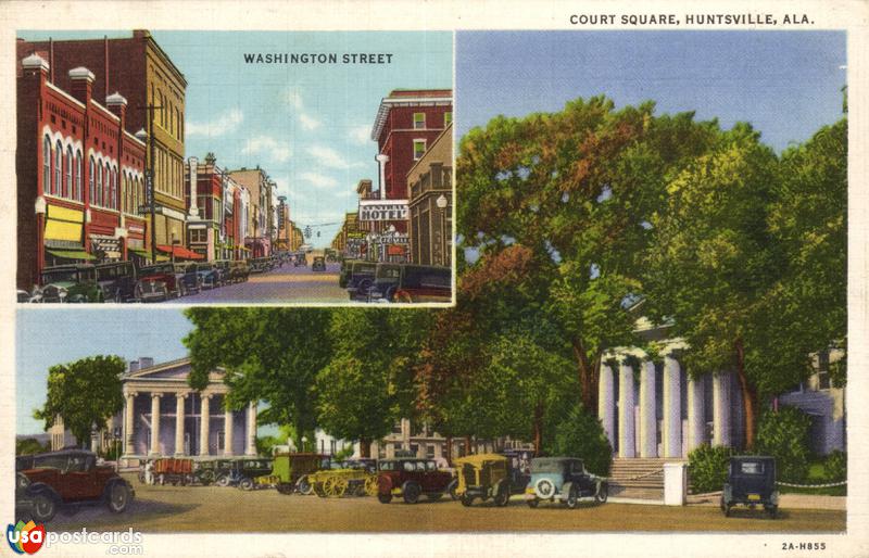 Pictures of Huntsville, Alabama: Court Square / Washington Street