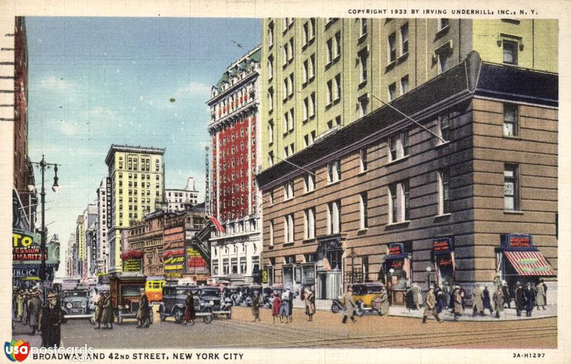 Pictures of New York City, New York: Broadway and 42nd Street