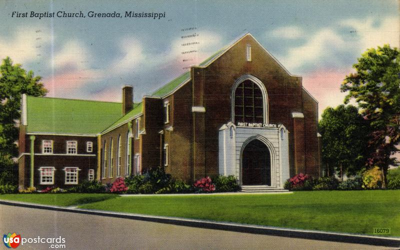 Pictures of Grenada, Mississippi: First Baptist Church