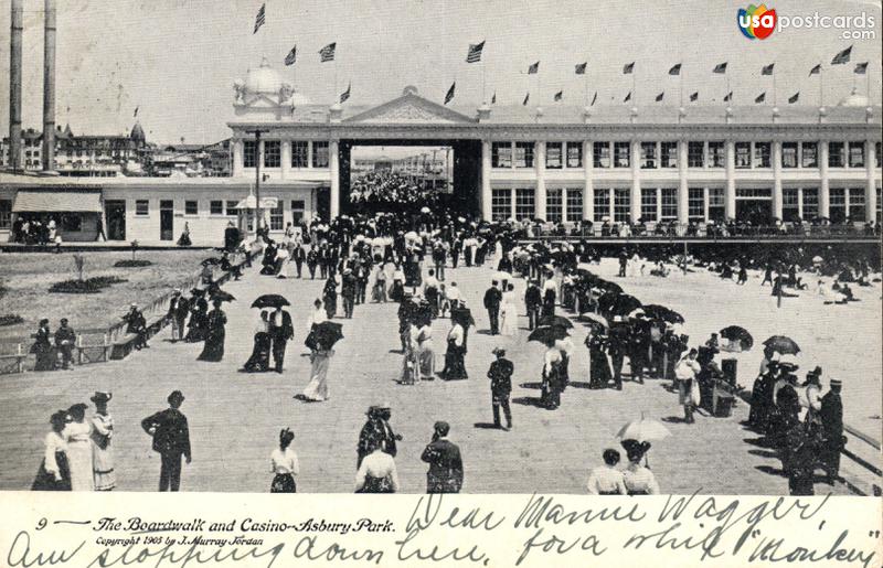 Pictures of Asbury Park, New Jersey: The Boarwalk and Casino-Asbury Park