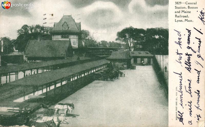 Pictures of Lynn, Massachusetts: Central Station, Boston and Maine Railroad