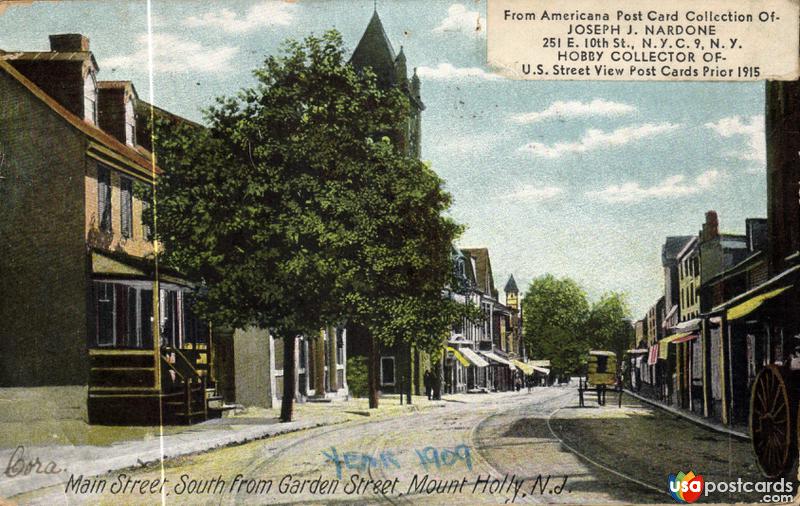 Pictures of Mount Holly, New Jersey: Main Street, South from Garden Street