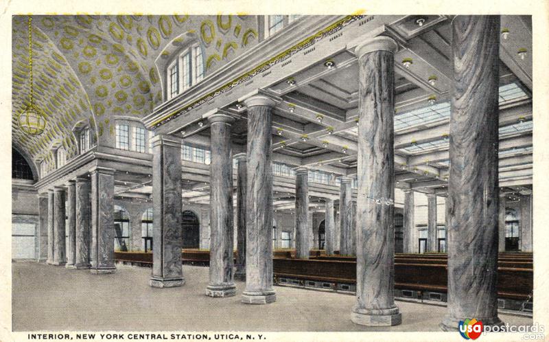 Pictures of Utica, New York: Interior, New York Central Station