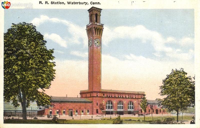 Pictures of Waterbury, Connecticut: R. R. Station