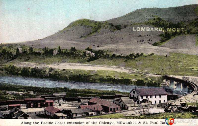 Pictures of Lombard, Montana: Along the Pacific Coast extension of the Chicago