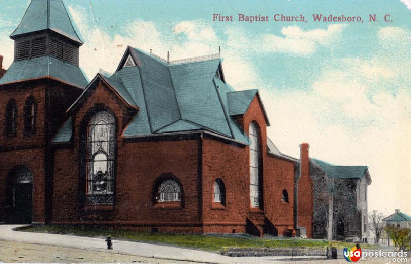 Pictures of Wadesboro, North Carolina: First Baptist Church