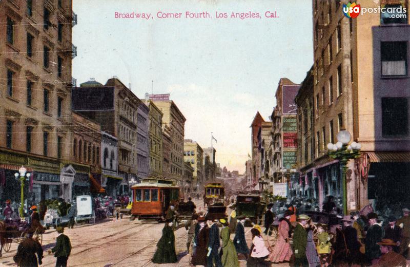 Pictures of Los Angeles, California: Broadway, Corner Fourth