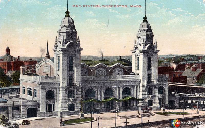 Pictures of Worcester, Massachusetts: B. & A. Station