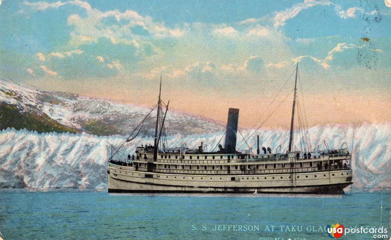 Pictures of Juneau, Alaska: S. S. Jefferson at Taku Glacier