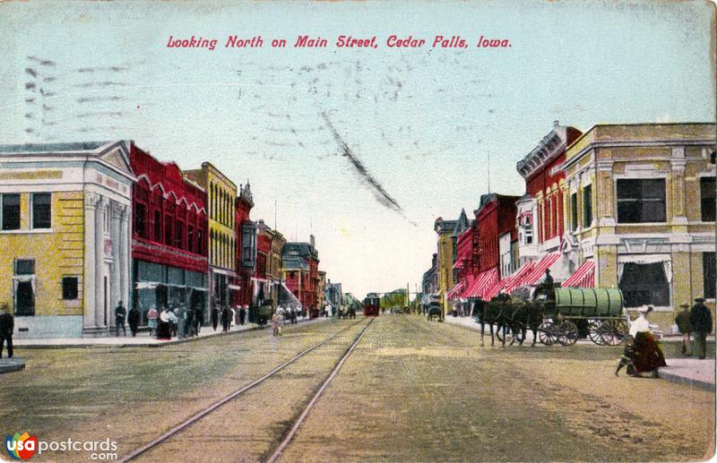 Pictures of Cedar Falls, Iowa: Looking North on Main Street