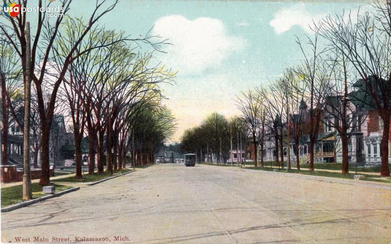 Pictures of Kalamazoo, Michigan: West Main Street