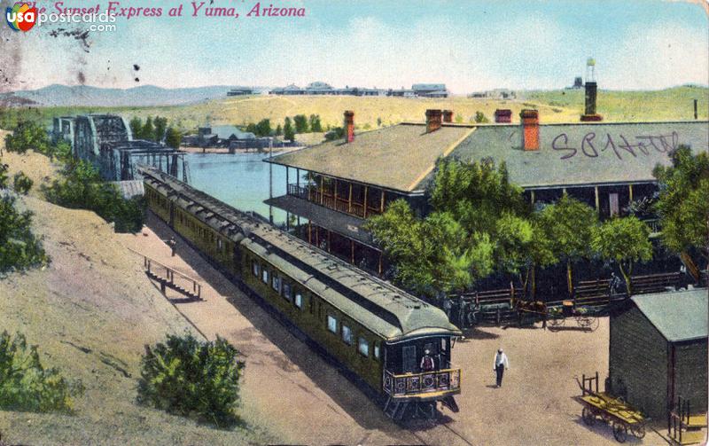 Pictures of Yuma, Arizona: The Sunset Express at Yuma