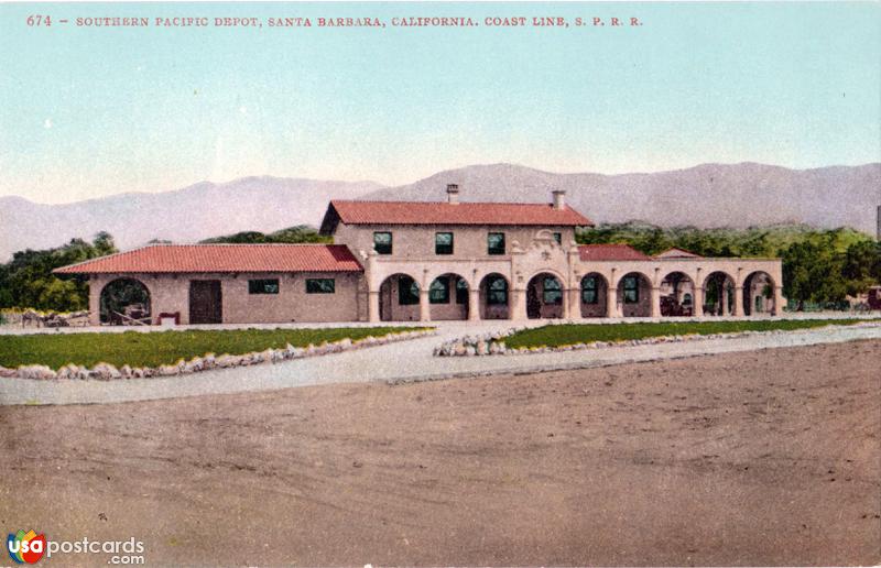 Pictures of Santa Barbara, California: Southern Pacific Depot