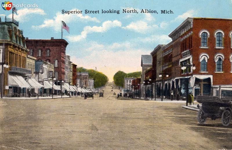 Pictures of Albion, Michigan: Superior Street looking North