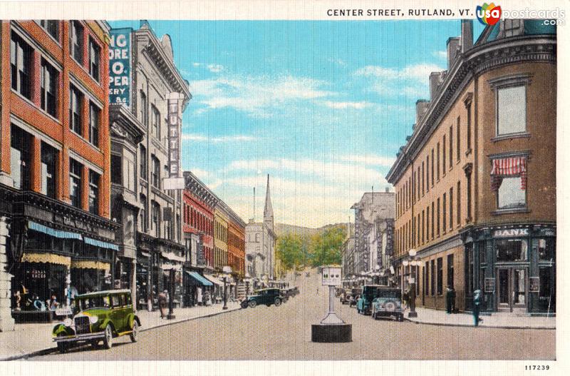 Pictures of Rutland, Vermont: Center Street