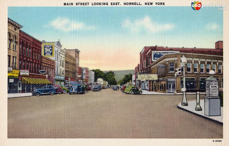 Pictures of Hornell, New York: Main Street Looking East