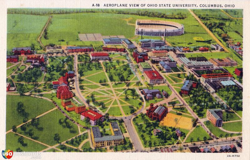 Pictures of Columbus, Ohio: Aeroplane View of Ohio State University