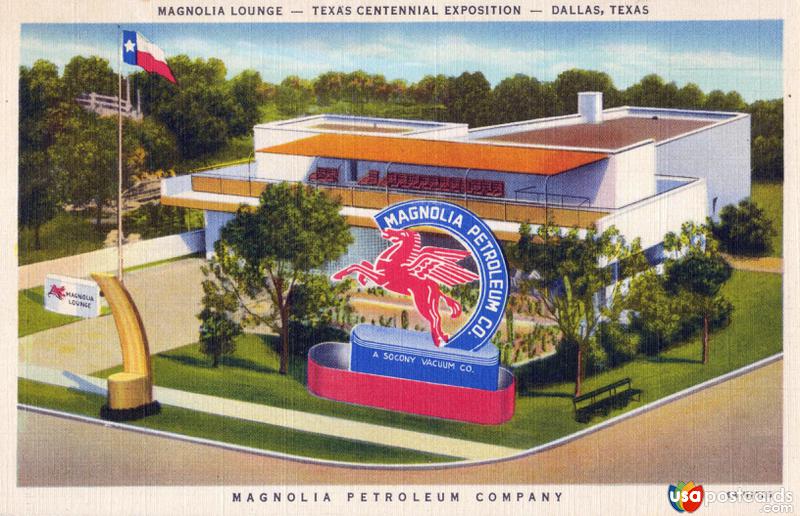 Pictures of Dallas, Texas: Magnolia Lounge. Magnolia Petroleum Company