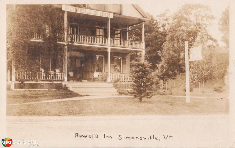 Pictures of Simonsville, Vermont: Rowell´s Inn