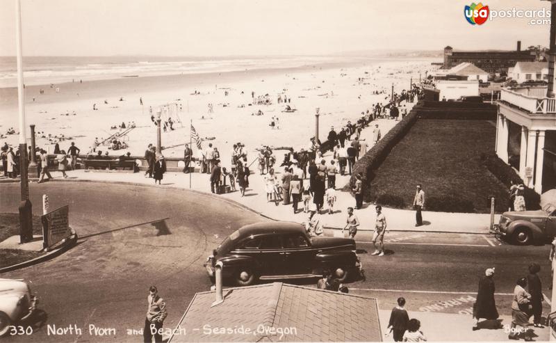 Pictures of Seaside, Oregon: North Prom and Beach