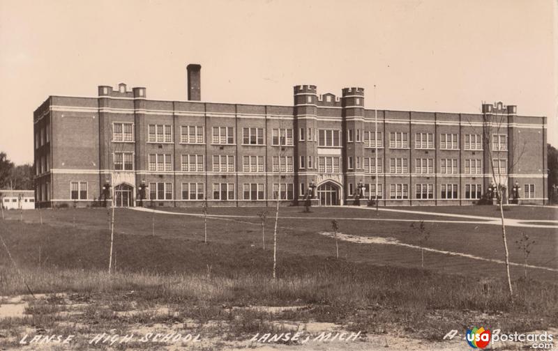 Pictures of Lanse, Michigan: Lanse High School