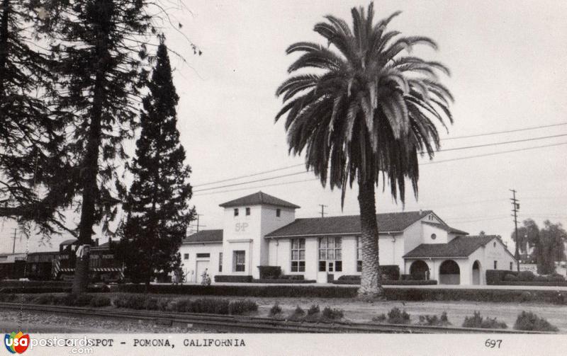 Pictures of Pomona, California: S. P. Depot