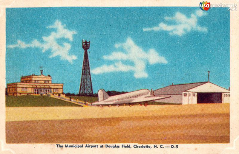 Pictures of Charlotte, North Carolina: The Municipal Airport at Douglas Field