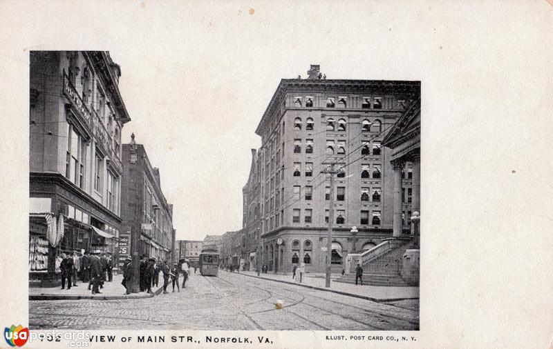 Pictures of Norfolk, Virginia: View of Main Str.