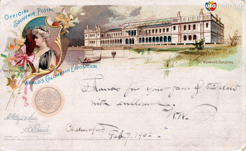 Pictures of Chicago, Illinois: Official Souvenir Postal. World´s Columbian Exposition