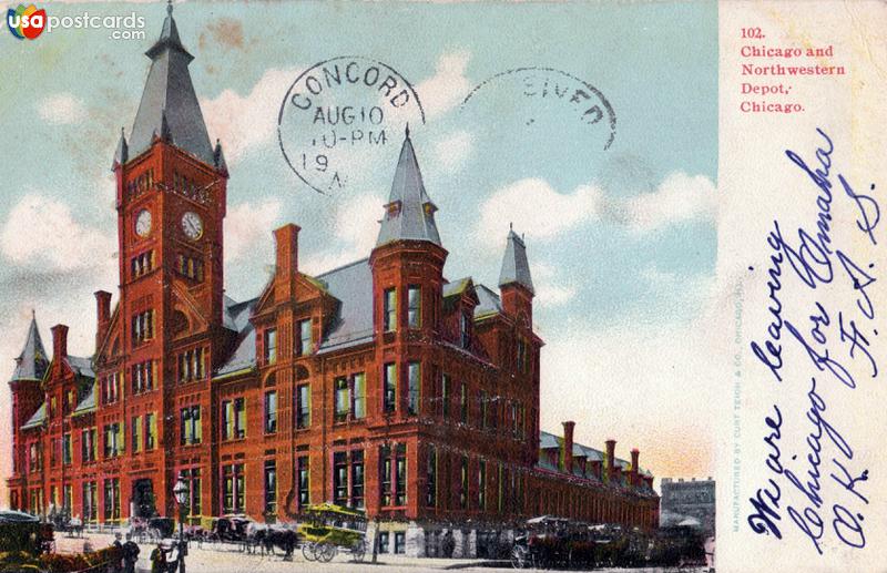 Pictures of Chicago, Illinois: Chicago and Northwestern Depot