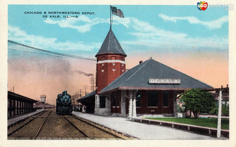 Pictures of Kalb, Illinois: Chicago & Northwestern Depot
