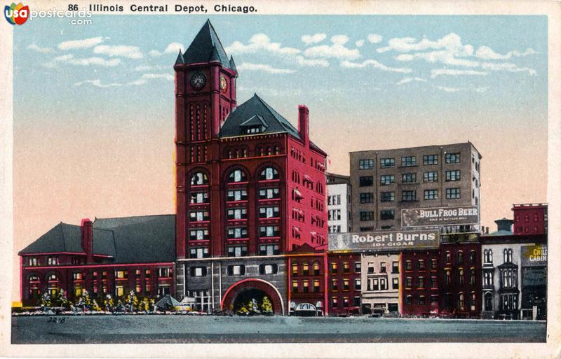 Pictures of Chicago, Illinois: Illinois Central Depot