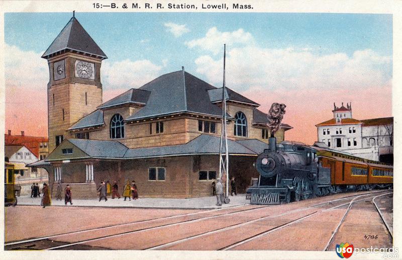 Pictures of Lowell, Massachusetts: B. & M. R. R. Station
