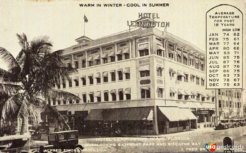 Pictures of Miami, Florida: Warm in Winter - Cool in Summer. Hotel Leamington