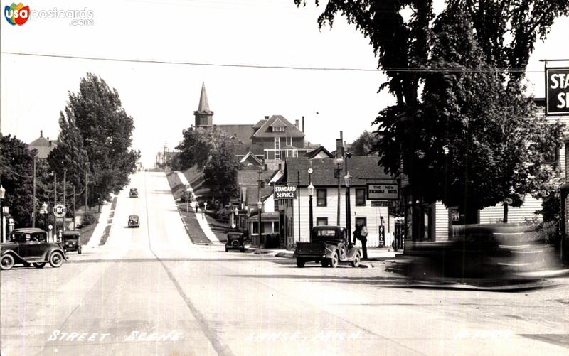 Pictures of Lanse, Michigan: Street Scene