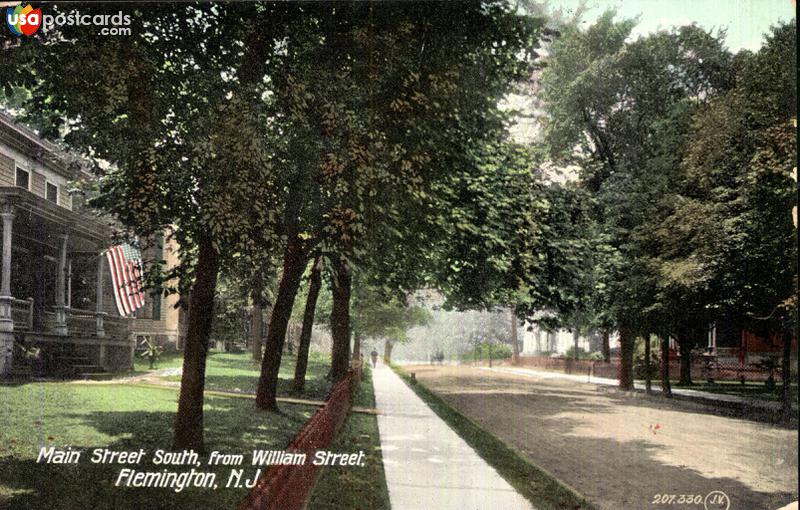 Pictures of Flemington, New Jersey: Main Street South from William Street