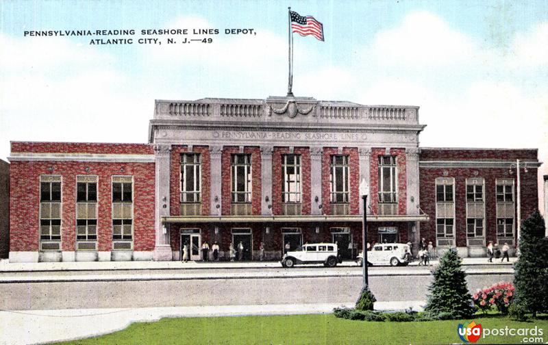 Pictures of Atlantic City, New Jersey: Pennsylvania-Reading Seashore Lines Depot