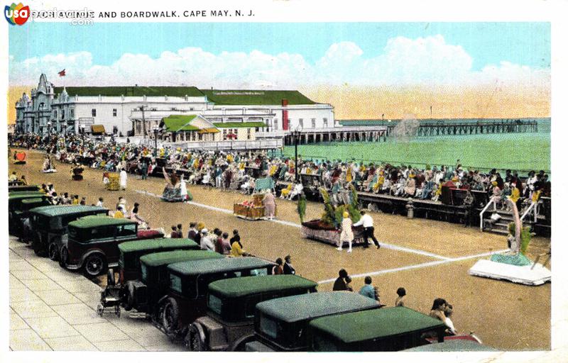 Pictures of Cape May, New Jersey: Beach Avenue and Boardwalk