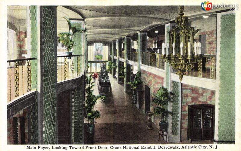 Pictures of Atlantic City, New Jersey: Main Foyer, Looking Toward Front Door, Crane National Exhibit