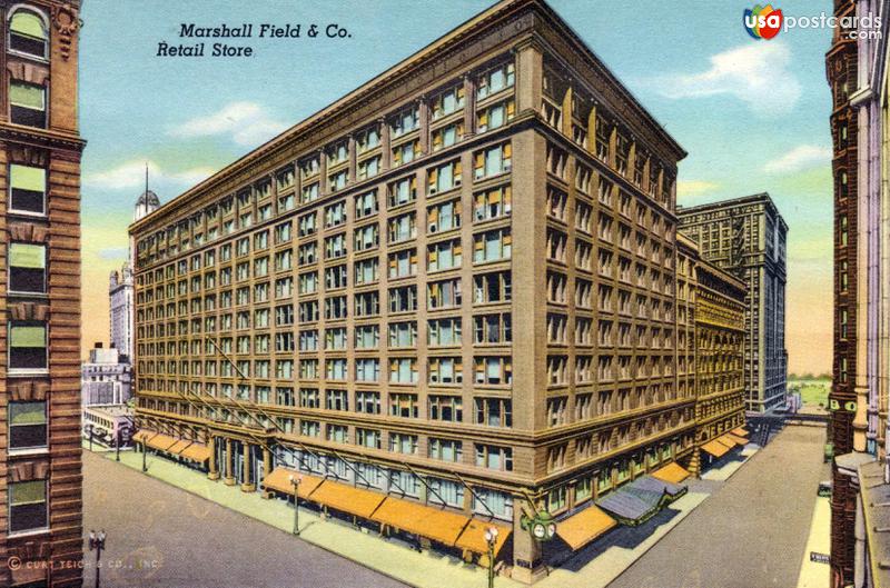 Pictures of Chicago, Illinois: Marshall Field & Co. Retail Store