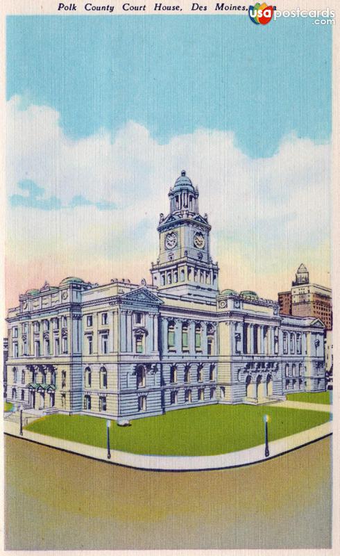 Pictures of Des Moines, Iowa: Polk County Court House