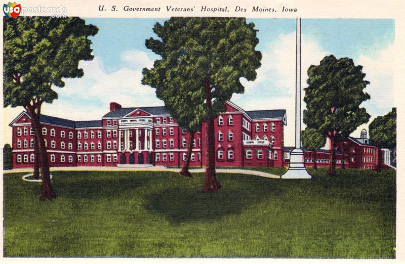 Pictures of Des Moines, Iowa: U. S. Government Veterans´ Hospital
