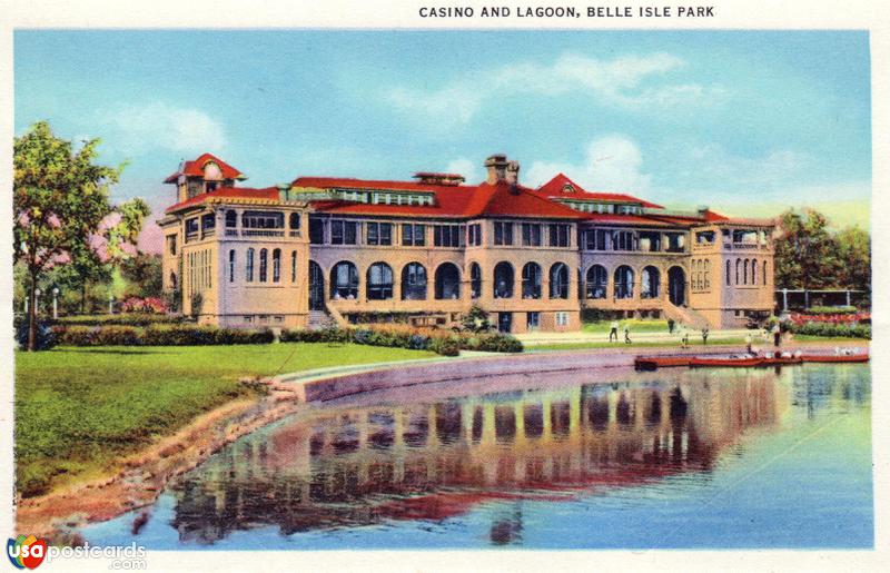 Pictures of Detroit, Michigan: Casino and Lagoon, Belle Isle Park