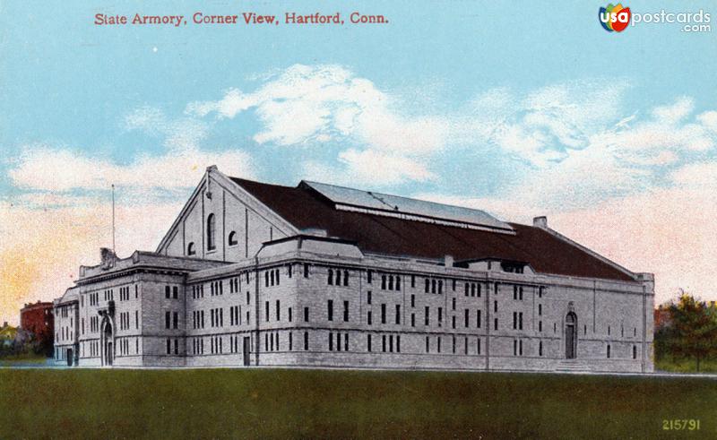 Pictures of Hartford, Connecticut: State Armory, corner view