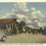 Entrance to Bright Angel Lodge. Grand Canyon National Park