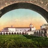 Mission San Luis Rey, through the arch
